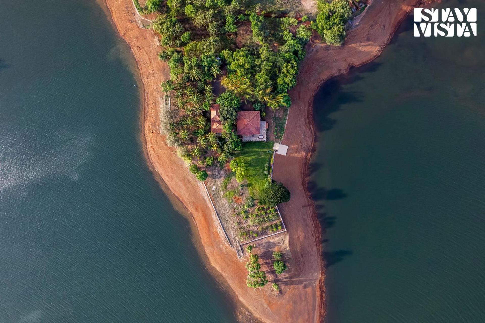 Stayvista At Three Shores With Lake View & Alfresco Dining Khamshet 外观 照片